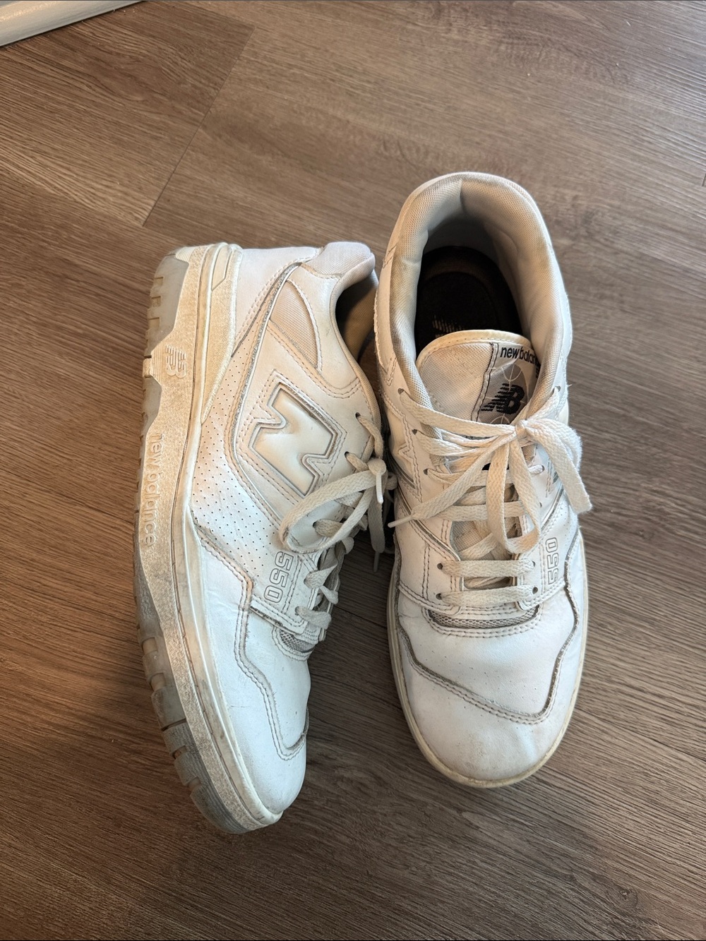 New Balance 550 Off-White Leather Low-Top Sneakers